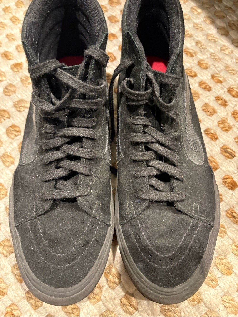 Vans Black High-Top Suede Skate Sneakers
